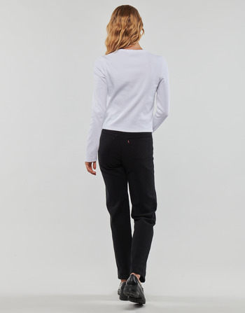 Calvin Klein Jeans WOVEN LABEL RIB LONG SLEEVE Hvid