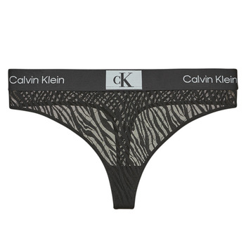 Undertøj Dame String Calvin Klein Jeans MODERN THONG Sort
