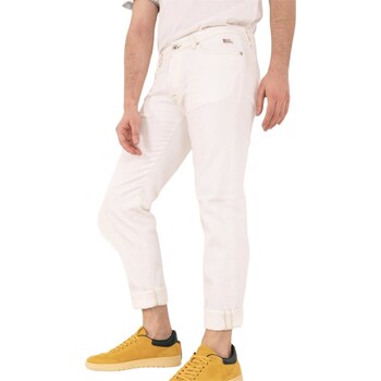 textil Herre Lige jeans Roy Rogers P23RRU110CD650111 Hvid