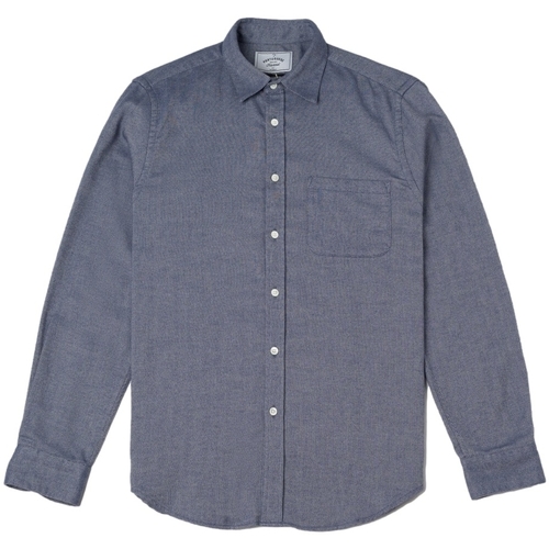textil Herre Skjorter m. lange ærmer Portuguese Flannel Espiga Shirt - Blue Blå
