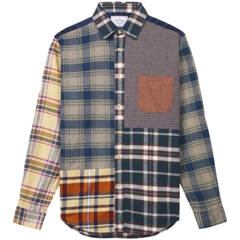 textil Herre Skjorter m. lange ærmer Portuguese Flannel Patchwork 2 Shirt Flerfarvet