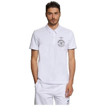 textil Herre T-shirts m. korte ærmer Aeronautica Militare PO1620P19973062 Hvid