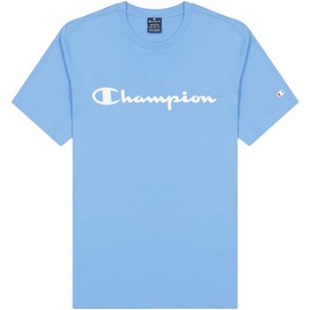 textil Herre T-shirts m. korte ærmer Champion  Blå