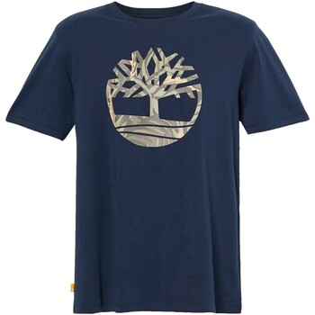 textil Børn T-shirts m. korte ærmer Timberland 208635 Hvid