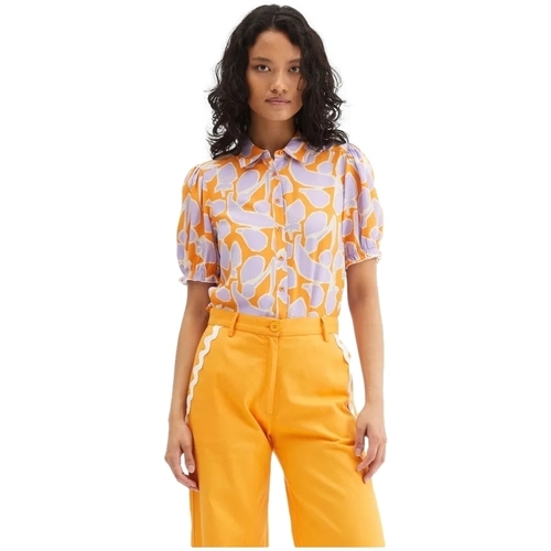 textil Dame Toppe / Bluser Compania Fantastica COMPAÑIA FANTÁSTICA Shirt Camisa 12003 - Macedonia Print Orange