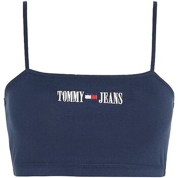 textil Dame Toppe / T-shirts uden ærmer Tommy Jeans DW0DW15458 Blå
