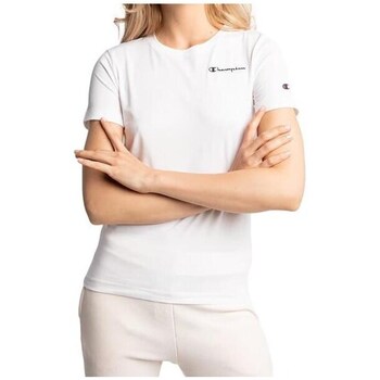 textil Dame T-shirts m. korte ærmer Champion 114912WW001 Hvid
