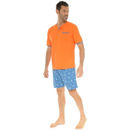 textil Herre Pyjamas / Natskjorte Christian Cane WINSTON Orange