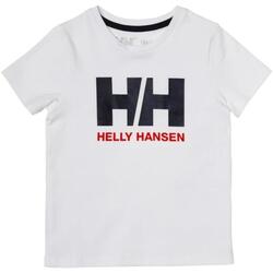 textil Dreng T-shirts m. korte ærmer Helly Hansen  Hvid