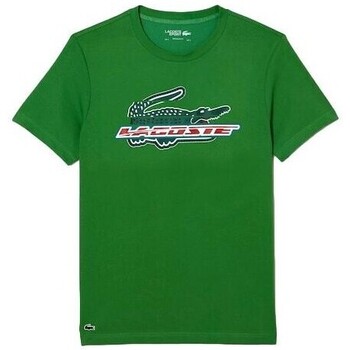 textil Herre T-shirts m. korte ærmer Lacoste CAMISETA HOMBRE   SPORT TH5156 Grøn