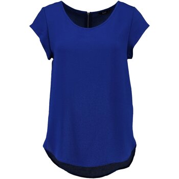textil Dame T-shirts & poloer Only ONLVIC S/S SOLID TOP NOOS PTM Blå