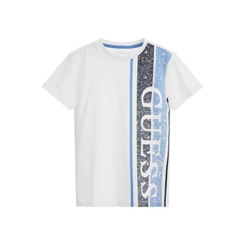 textil Dreng T-shirts m. korte ærmer Guess L3YI34 Hvid / Blå