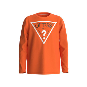textil Dreng Langærmede T-shirts Guess L84I29 Orange