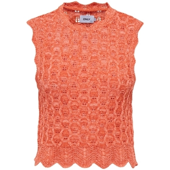 textil Dame Pullovere Only Top Luna Life - Orange Peel Orange