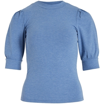 textil Dame Toppe / Bluser Vila Noos Top Felia 2/4 - Federal Blue Blå