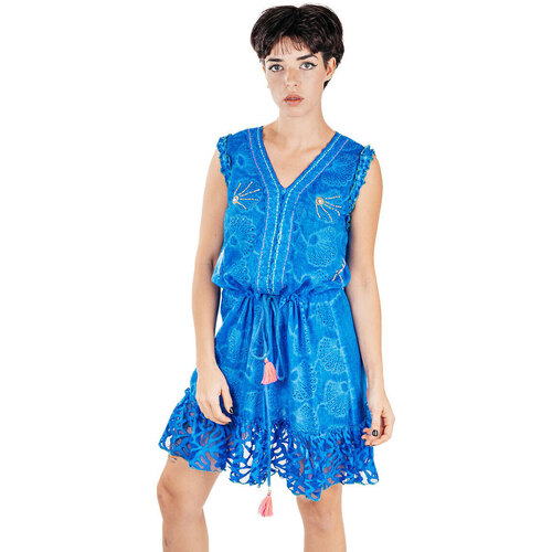 textil Dame Korte kjoler Isla Bonita By Sigris Kort Kjole Blå