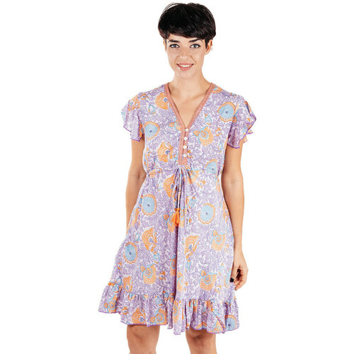 textil Dame Korte kjoler Isla Bonita By Sigris Kort Kjole Violet