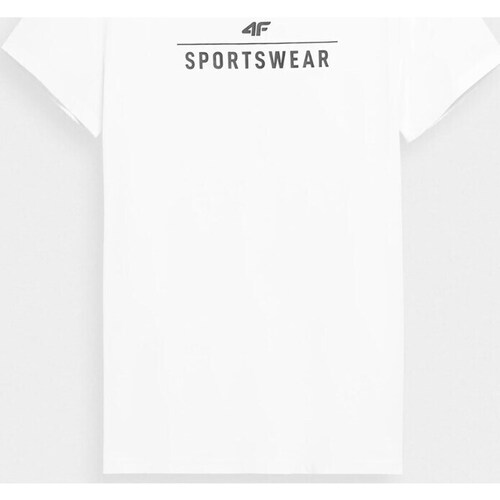 textil Herre T-shirts m. korte ærmer 4F TSM039 Hvid