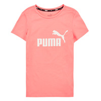 textil Pige T-shirts m. korte ærmer Puma ESS LOGO TEE G Pink