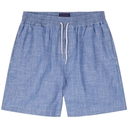 textil Herre Shorts Portuguese Flannel Chambray Shorts - Navy Blå