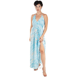 textil Dame Lange kjoler Isla Bonita By Sigris Midi Lang Kjole Blå