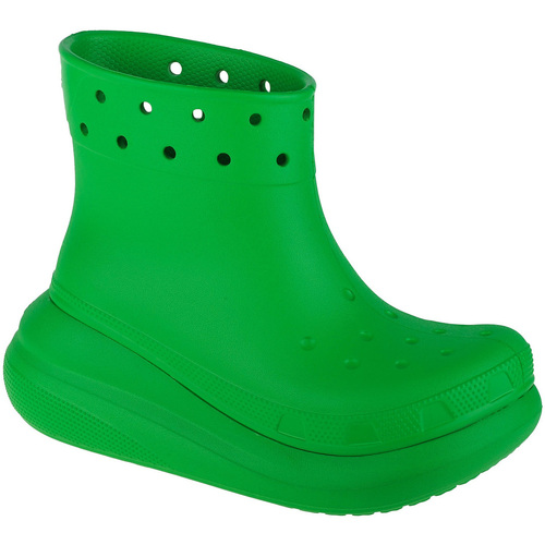 Sko Dame Gummistøvler Crocs Classic Crush Rain Boot Grøn