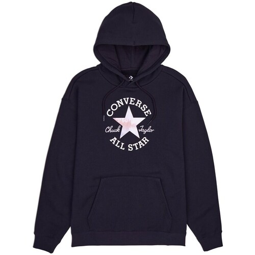 textil Dame Sweatshirts Converse Chuck Patch Graphic OS Hoodie Sort