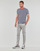 textil Herre T-shirts m. korte ærmer Polo Ralph Lauren T-SHIRT AJUSTE EN COTON MARINIERE Marineblå / Hvid / Rød