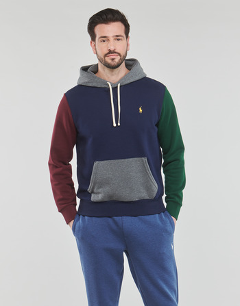 textil Herre Sweatshirts Polo Ralph Lauren SWEATSHIRT CAPUCHE EN MOLLETON Flerfarvet / Marineblå