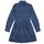 textil Pige Korte kjoler Polo Ralph Lauren LOUELLA DRSS-DRESSES-DAY DRESS Marineblå / Hvid