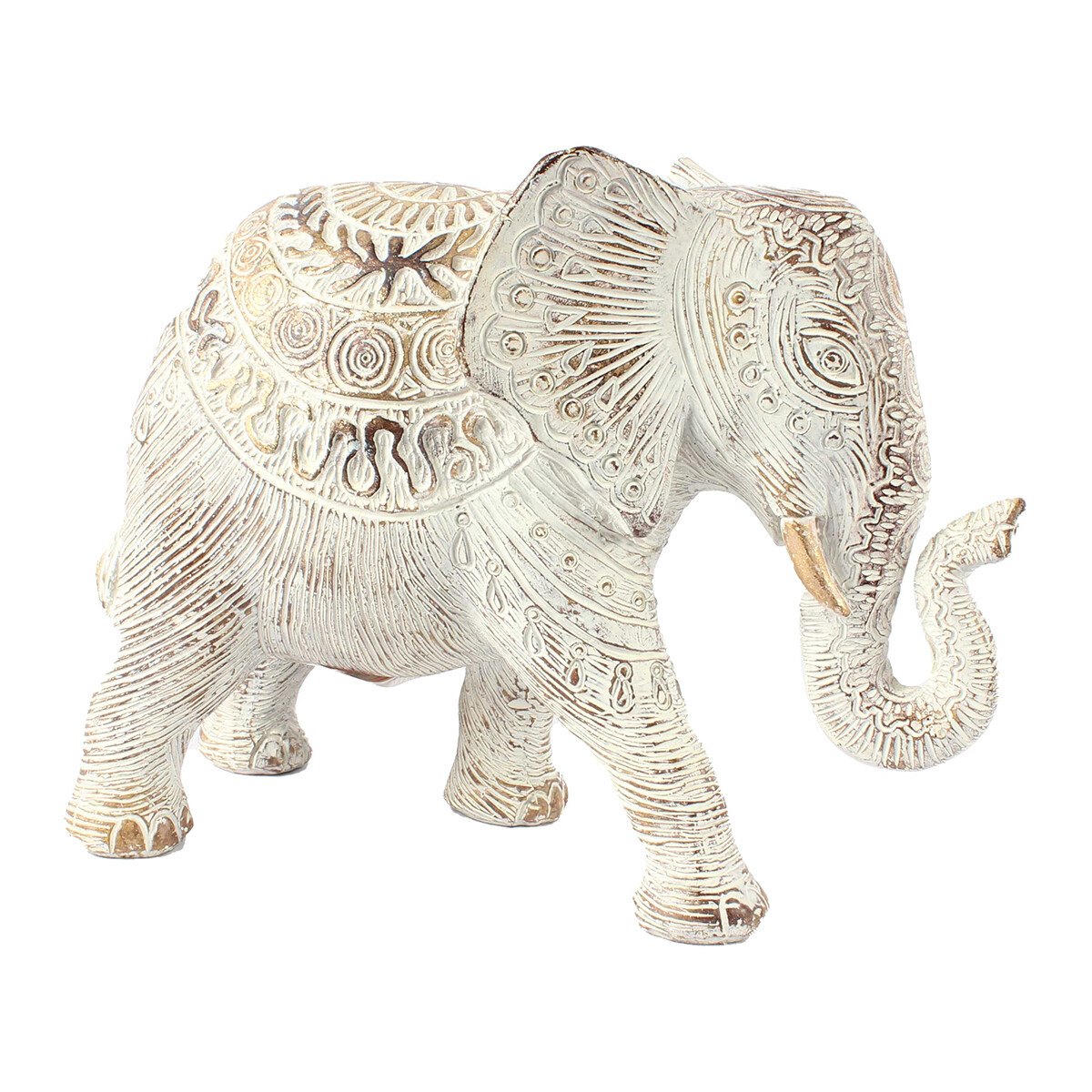 Indretning Små statuer og figurer Signes Grimalt Elefantfigur Hvid
