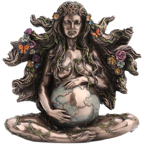 Indretning Små statuer og figurer Signes Grimalt Figurgudinde Gaia-Mor Sølv