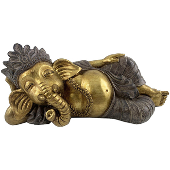 Indretning Små statuer og figurer Signes Grimalt Ganesha-Figur Liggende Guld