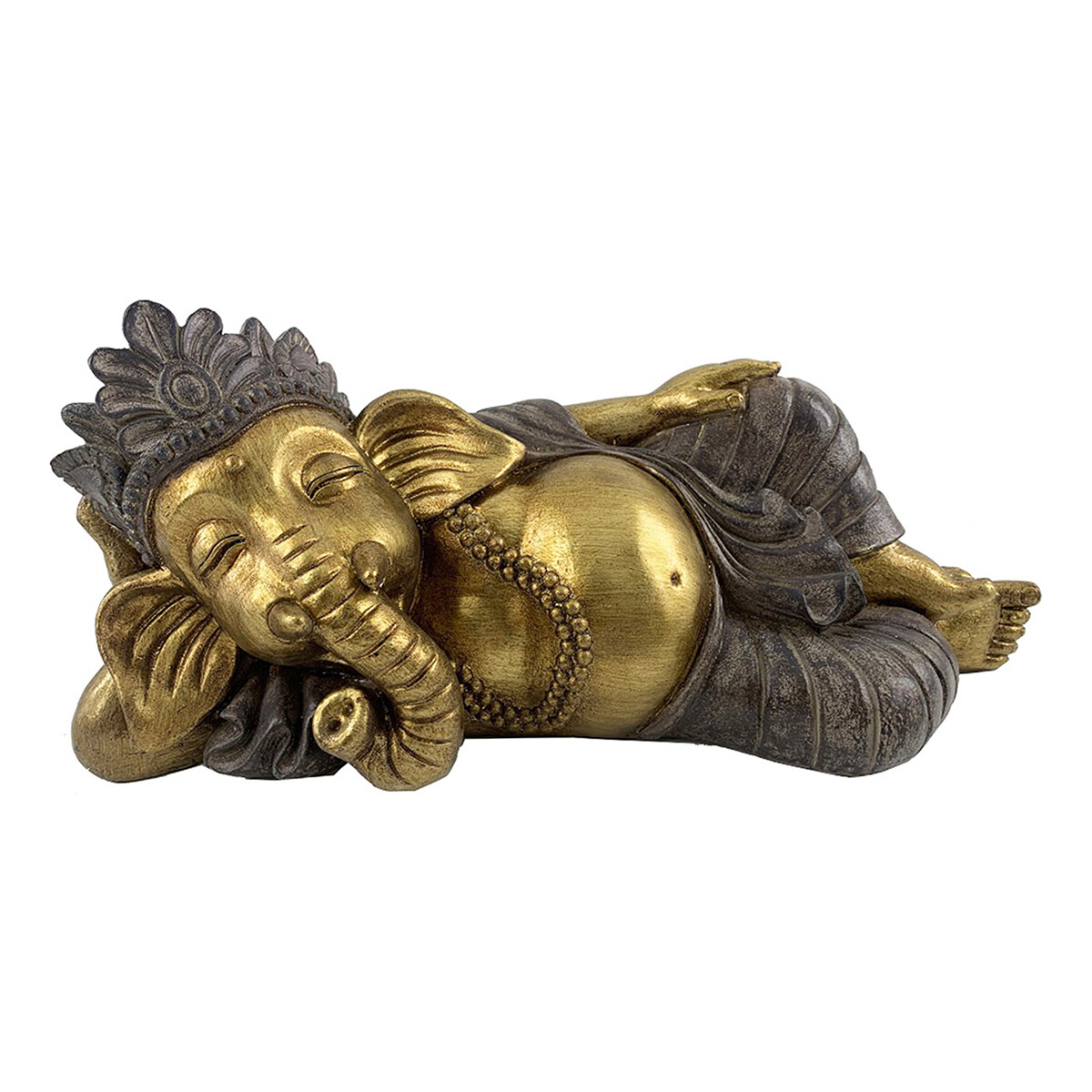 Indretning Små statuer og figurer Signes Grimalt Ganesha-Figur Liggende Guld