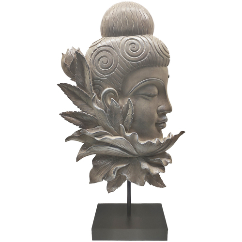 Indretning Små statuer og figurer Signes Grimalt Buddha Hovedfigur Grå