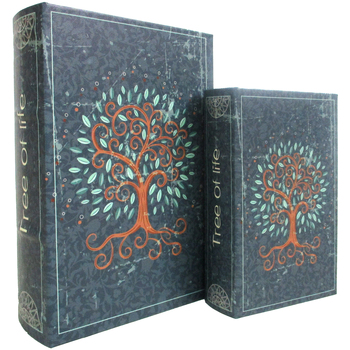 Indretning Kurve og æsker Signes Grimalt Life Tree Book Boxes 2U Blå
