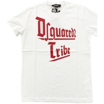 textil Herre T-shirts m. korte ærmer Dsquared T-SHIRT Hvid