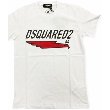 textil Herre T-shirts m. korte ærmer Dsquared T-SHIRT Hvid