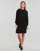 textil Dame Korte kjoler Only ONLTESSA CAREY L/S HOOD DRESS NCA KNT Sort