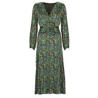textil Dame Lange kjoler Only ONLLARA FR L/S WRAP MIDI DRESS PTM Kaki