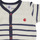 textil Børn Pyjamas / Natskjorte Petit Bateau LOUDRE Hvid / Marineblå