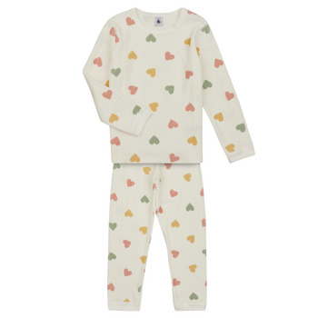 textil Pige Pyjamas / Natskjorte Petit Bateau LUNI Flerfarvet