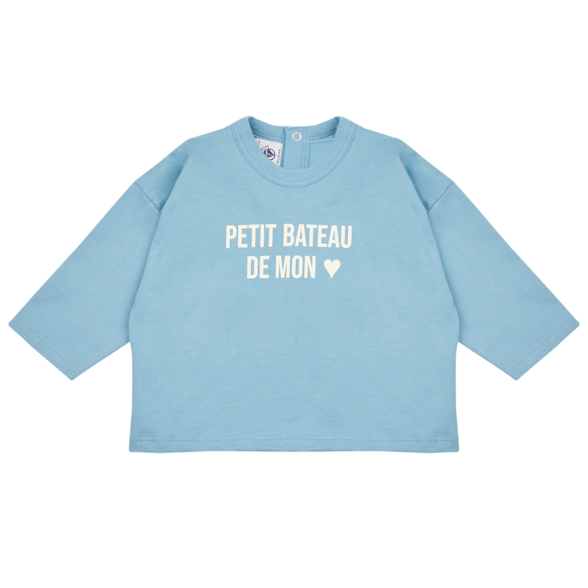 textil Børn Sweatshirts Petit Bateau LUNE Blå