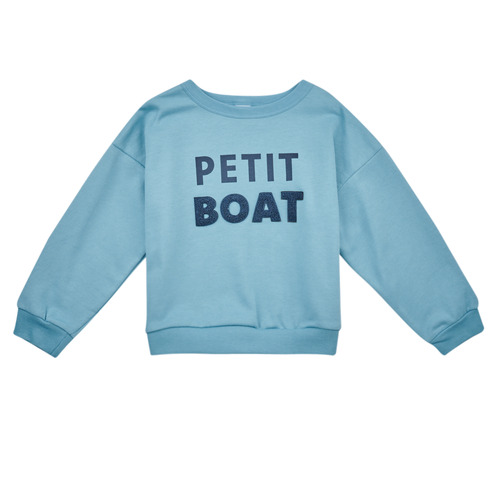 textil Dreng Sweatshirts Petit Bateau LOGO Blå