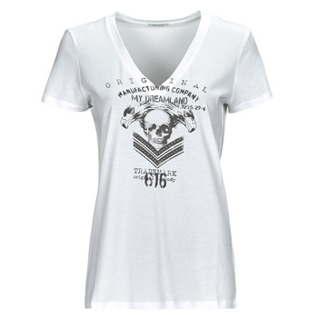 textil Dame T-shirts m. korte ærmer Ikks BX10575 Hvid