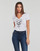 textil Dame T-shirts m. korte ærmer Ikks BX10575 Hvid