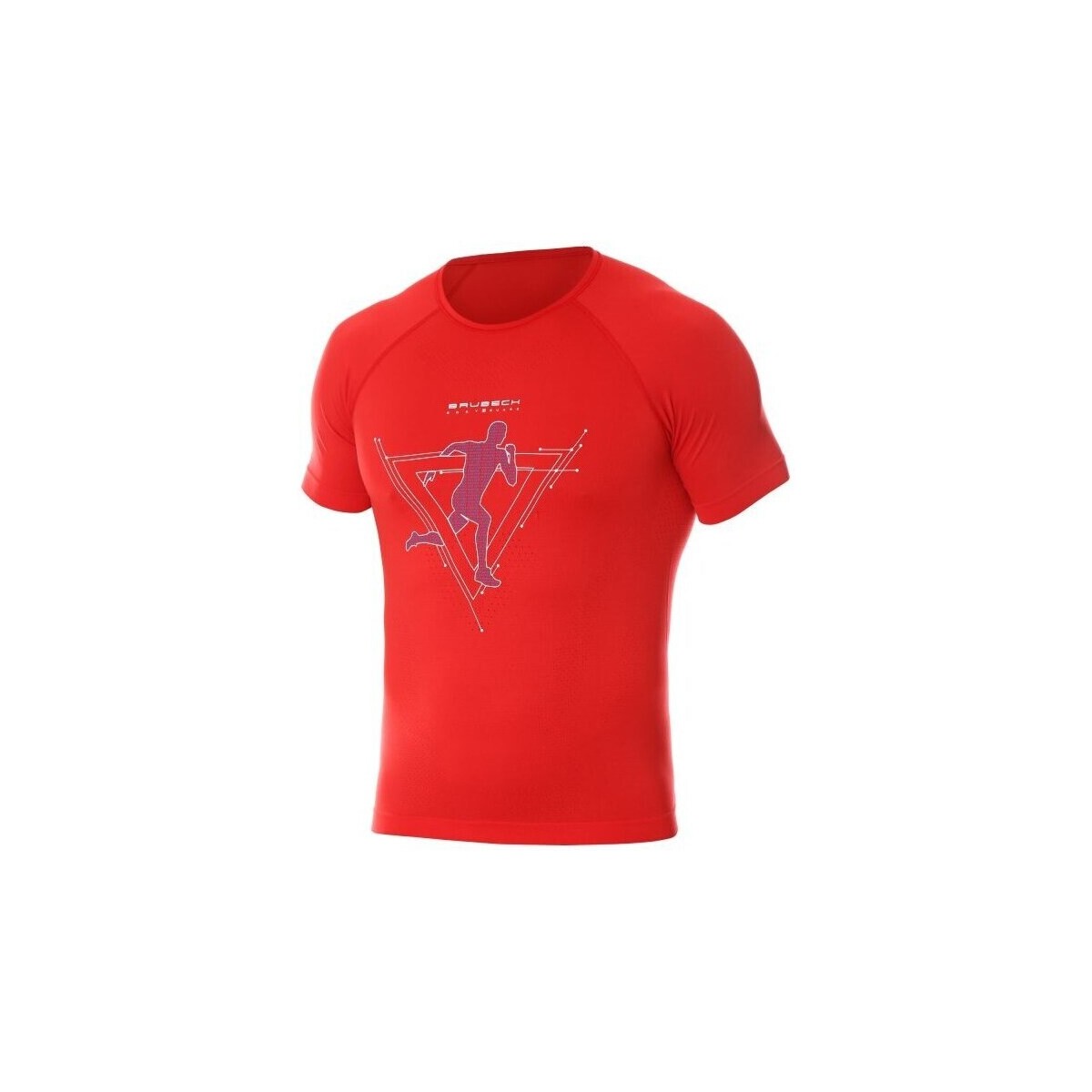 textil Herre T-shirts m. korte ærmer Brubeck Running Air Pro Rød