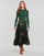 textil Dame Lange kjoler Desigual LENA Grøn / Flerfarvet