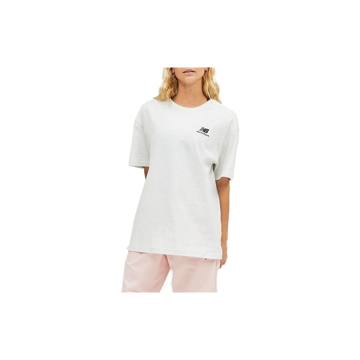 textil Dame T-shirts & poloer New Balance UNISSENTIALS TEE Grå