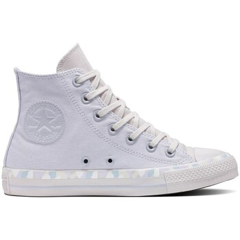 Sko Dame Lave sneakers Converse Chuck Taylor All Star Marbled Hvid
